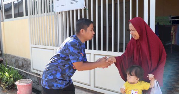 Tasming-Hermanto Sambangi Warga Lompoe, Tegaskan Komitmen Bangun Parepare Lebih Sejahtera