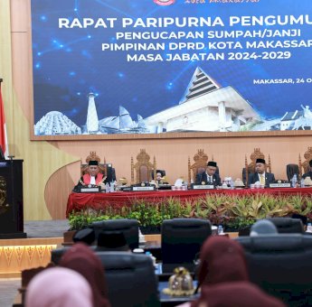 Pjs Wali Kota Makassar Ucapkan Selamat kepada Anggota DPRD Baru, Tekankan Amanah dan Tanggung Jawab