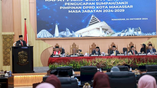 Pjs Wali Kota Makassar Ucapkan Selamat kepada Anggota DPRD Baru