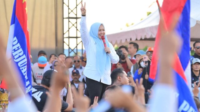 Sambutan Meriah Warga Sidrap Warnai Kampanye Fatmawati Rusdi di Kampung Halaman.