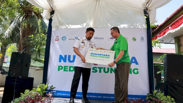 Arwin Azis, meresmikan program CSR Nusantara Peduli Stunting