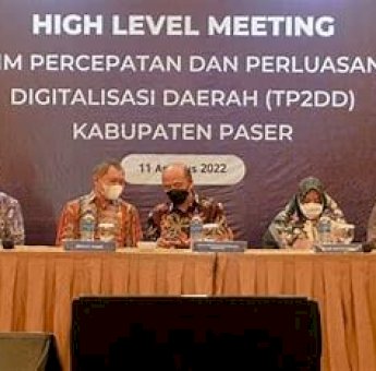 Guna Menyamakan Persepsi, High Level Meeting TP2DD Sulbar Berlangsung di Ballroom Hotel Maleo