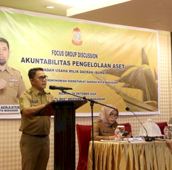 Pj Sekda Kota Makassar Buka FGD Akuntabilitas Pengelolaan Aset BUMD