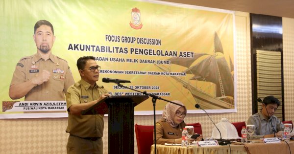 Pj Sekda Kota Makassar Buka FGD Akuntabilitas Pengelolaan Aset BUMD