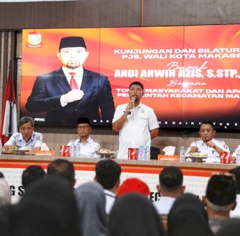 Sambangi Kantor Camat Mamajang, Mariso dan Rappocini, Andi Arwin Azis Ajak Jaga Netralitas dan Sukseskan Program Sabtu Bersih