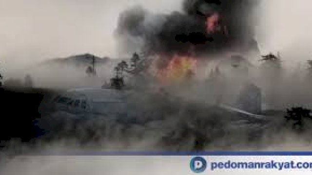 Ilustrasi kecelakaan Pesawat.(F-INT)