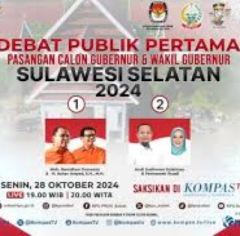 KPU Gelar Debat Perdana Cagub-Cawagub Sulsel, Berikut Tema dan 7 Nama Panelis