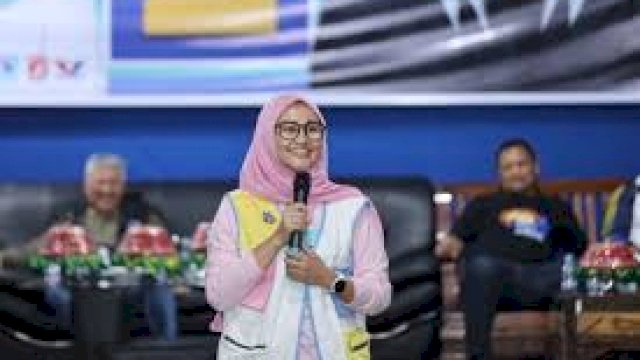 Ketua Tim Pemenangan Irwan Hamid-Sudirman Bungi, Andi Azizah Irma Wahyudiyati Irwan.