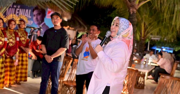 Kaesang dan Fatma Dialog Bareng Milenial Sidrap