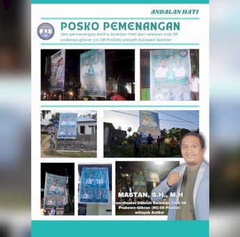 Relawan Club 08 Prabowo – Gibran di Sulsel All Out Menangkan