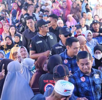 Hujan Tak Surutkan Semangat Warga Hadiri Kampanye TSM-MO di Cappa Galung