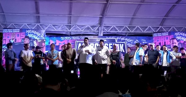 Unggul di Hitung Cepat, Chaidir Syam-Muetazim Sampaikan Pidato Kemenangan di Maros