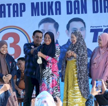 Kehangatan Silaturahmi di Pantai Bibir, Tasming-Hermanto Gaungkan Visi Parepare Terbaik, Maju, dan Sejahtera