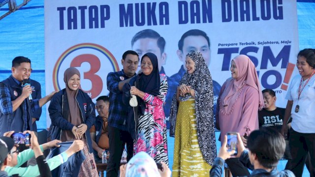 Kehangatan Silaturahmi di Pantai Bibir, Tasming-Hermanto Gaungkan Visi Parepare Terbaik, Maju, dan Sejahtera