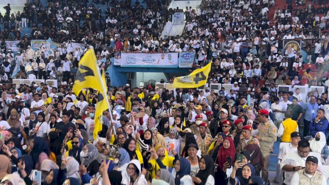 Pendukung, Relawan, Simpatisan Memadati Lokasi Kampanye