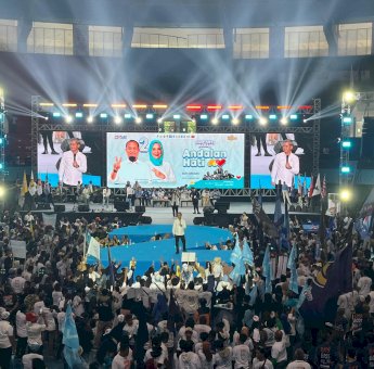 Andalan Hati Janjikan Pembangunan Sulsel Maju Berkeadilan di Kampanye Akbar