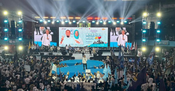 Andalan Hati Janjikan Pembangunan Sulsel Maju Berkeadilan di Kampanye Akbar
