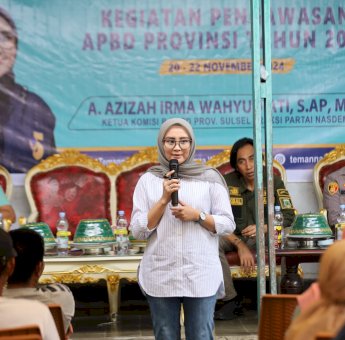 Kunjungan Pengawasan APBD Sulsel, Azizah Irma Terima Keluhan Petani Soal Pupuk dan Izin Solar di Pinrang