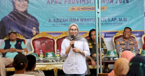 Kunjungan Pengawasan APBD Sulsel, Azizah Irma Terima Keluhan Petani Soal Pupuk dan Izin Solar di Pinrang