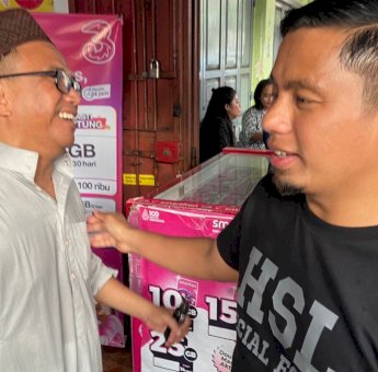 Tasming-Hermanto Kunjungi Pusat Pertokoan di Ujung Baru, Perlihatkan Kepedulian Nyata