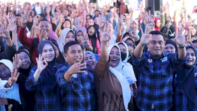 Kampanye Tasming-Hermanto Disambut Ribuan Warga Lakessi