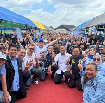 Diutus AHY, Pengurus DPP Demokrat Andi Alfian Mallarangeng Dampingi Andi Sudirman Kampanye di Gowa