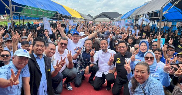 Diutus AHY, Pengurus DPP Demokrat Andi Alfian Mallarangeng Dampingi Andi Sudirman Kampanye di Gowa