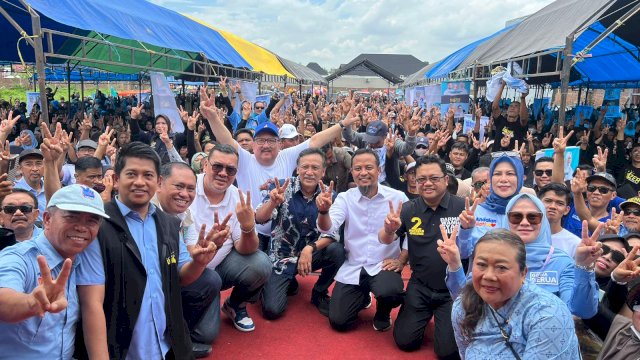 Diutus AHY, Pengurus DPP Demokrat Andi Alfian Mallarangeng Dampingi Andi Sudirman Kampanye di Gowa