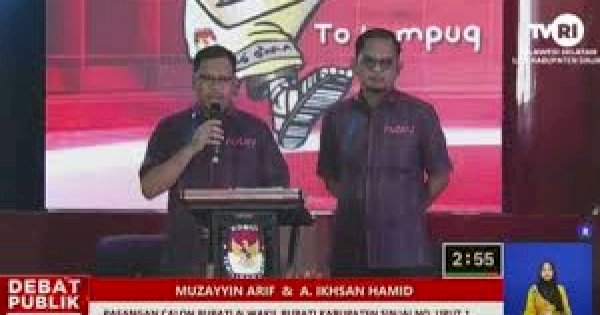 Debat Pamungkas, Muzayyin-Ikhsan Bawa Semangat Persatuan Membangun Kabupaten Sinjai