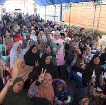 Meski Diguyur Hujan, Rezki Lutfi Tetap Semangat Sapa Warga Biringkanaya: Kita Semua Sudah Sehati