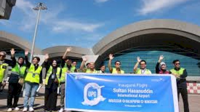 Pj Sekda Makassar Irwan Adnan Hadiri Peresmian Penerbangan Baru Garuda Indonesia.