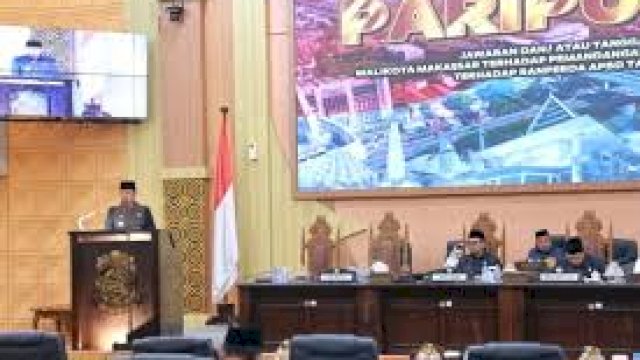 Rapat paripurna DPRD Makassar.