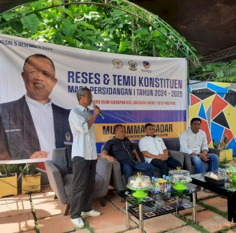 Ketua Fraksi NasDem Sulsel Muhammad Sadar Jaring Beragam Aspirasi di Bacukiki Barat