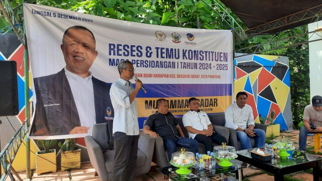 Reses Ketua Fraksi NasDem Sulsel Muhammad Sadar.