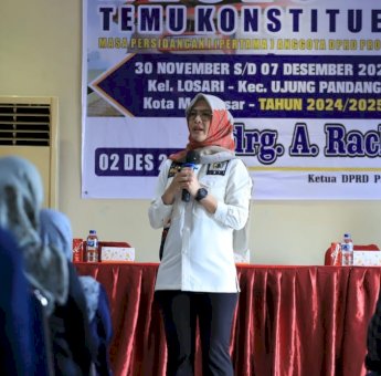 Temu Konstituen di Maricaya, Ketua DPRD Sulsel Rachmatik Dewi Dicurhati Ibu-ibu Rumah Tangga soal Banjir