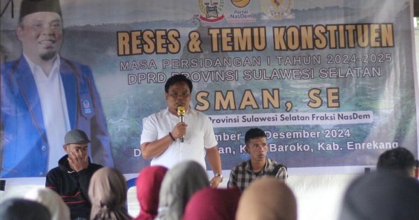 Reses di Patongloan Enrekang, Legislator NasDem Asman Serap Aspirasi Warga Soal Pebaikan Fasum hingga Pelatihan UMKM