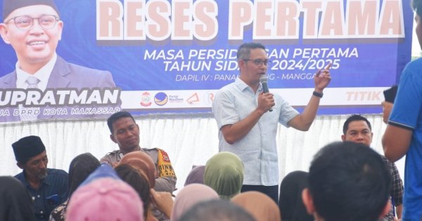 Ketua DPRD Makassar Supratman Reses di Dapil Manggala-Panakkukang, Masalah Banjir Dikeluhkan Warga