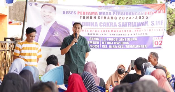 Anggota DPRD Makassar Odhika, Siap Kawal Aspirasi Masyarakat yang Disampaikan Lewat Reses 