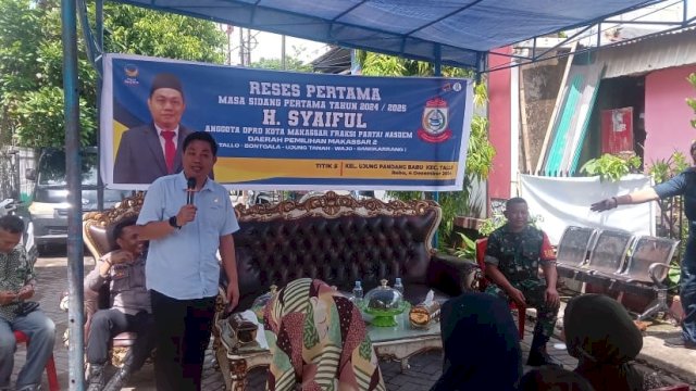 Anggota DPRD Makassar H Syaiful.