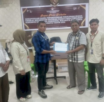 Rekapitulasi KPU, TSM-MO Unggul dengan 43,12 Persen Suara