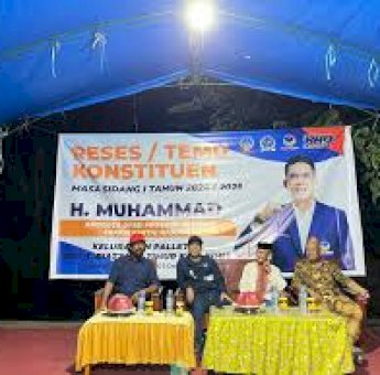 Anggota DPRD Sulsel H Muhammad Reses-Temu Konstittuen di Kelurahan Pallette Bone