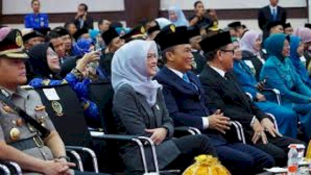 Ketua DPRD Sulsel Andi Rachmatika Dewi Saat Hadiri Pelantikan Pj Bupati.