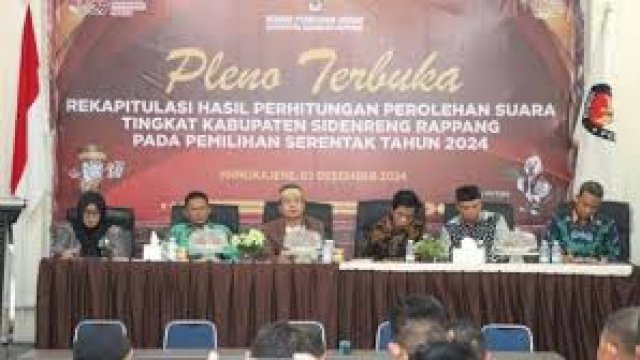 Pleno Terbuka Kabupaten Sidrap