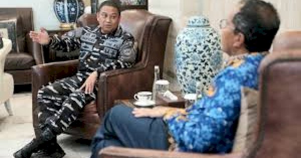 Sambut Hangat Kunjungan Danlantamal VI Makassar yang Baru, Danny : Selamat Datang Komandan