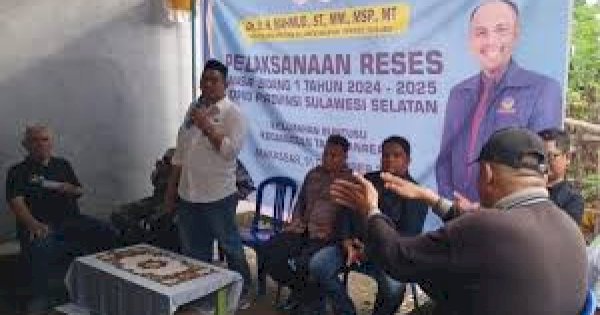Legislator NasDem Mahmud Reses Perdana di Tamalanrea, Warga BTP Harap Pemprov Fokus Penguraian Kemacetan