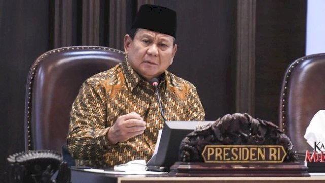 Presiden Prabowo.(F-INT)