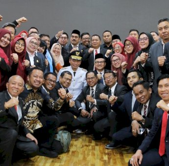 Sekda Jufri Rahman Perkenalkan Kepala OPD di Depan Pj Gubernur Prof Fadjry Djufri