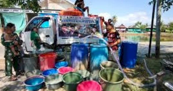 BPBD Maros Selesaikan Penyaluran 1,2 Juta Liter Air Bersih di Musim Kemarau