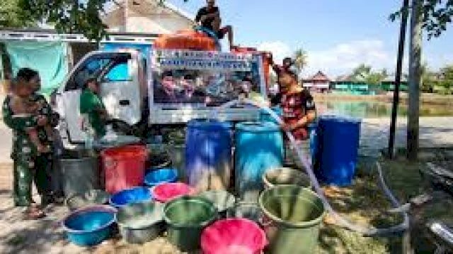 BPBD Maros Selesaikan Penyaluran 1,2 Juta Liter Air Bersih di Musim Kemarau