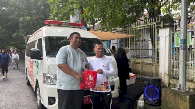 Bupati Chaidir Syam saat Donor darah di CFD Perdana 2025.